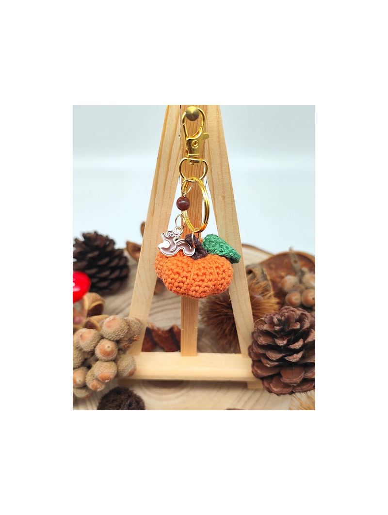 Porte-clef au crochet "saveur d'automne"